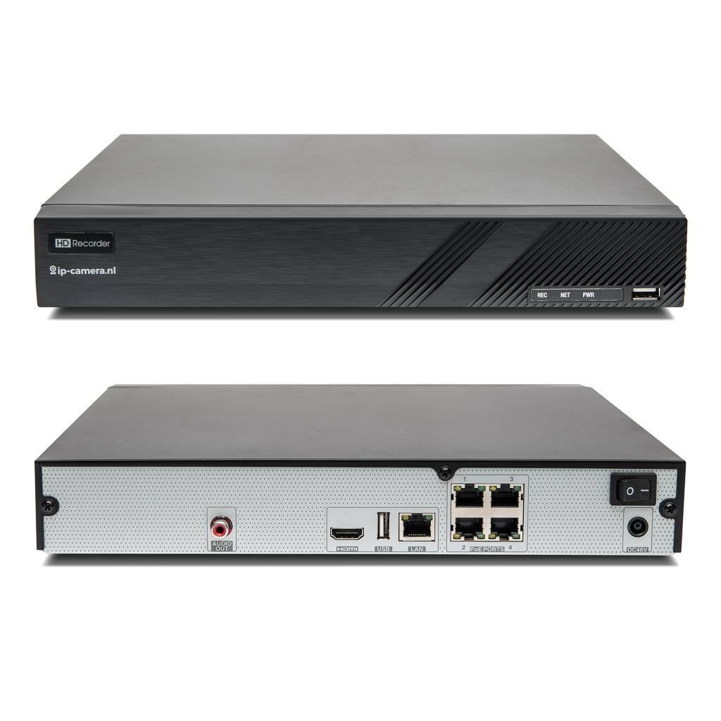Complete set draadloze IP Camera + 4 kanaals NVRrecorder 1Tb, Ophalen, Zo goed als nieuw, Buitencamera