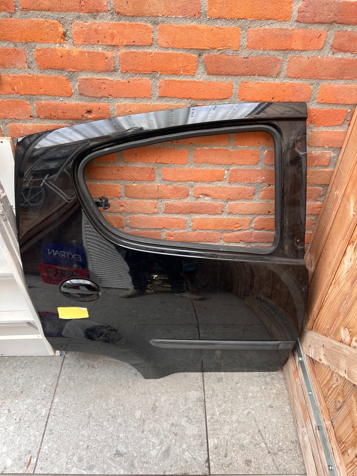 Achterdeur Rechts Peugeot 107 Zwart, Auto-onderdelen, Carrosserie en Plaatwerk, Ophalen, Gebruikt, Deur, Rechts