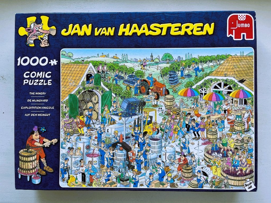Jan van Haasteren 1000 - De Wijngaard, Ophalen of Verzenden, 500 t/m 1500 stukjes, Zo goed als nieuw, Legpuzzel