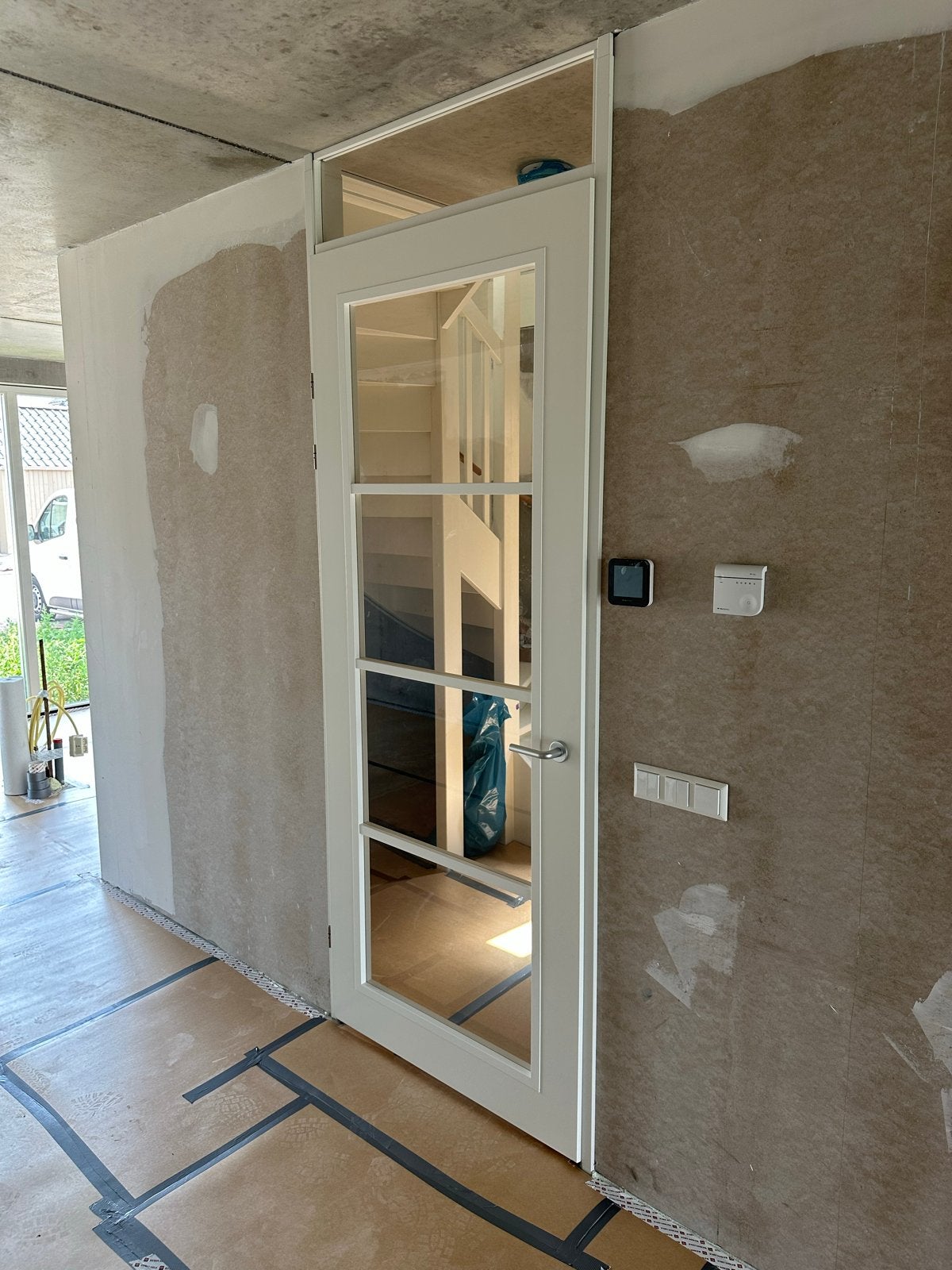 Nieuwe opdek binnendeuren met glas en kozijn Swedex, Doe-het-zelf en Verbouw, Deuren en Horren, Ophalen, 80 tot 100 cm, 215 cm of meer