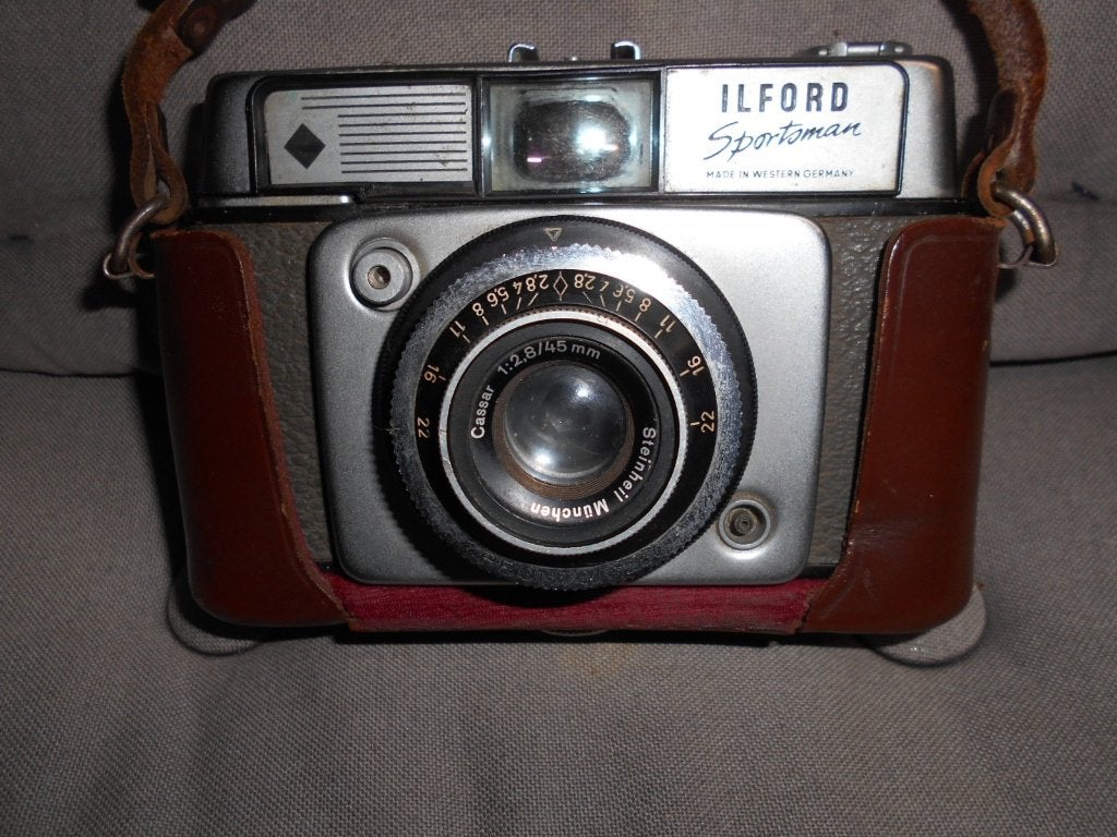 Fotocamera Ilford, Ophalen of Verzenden, Gebruikt, Spiegelreflex, Overige Merken