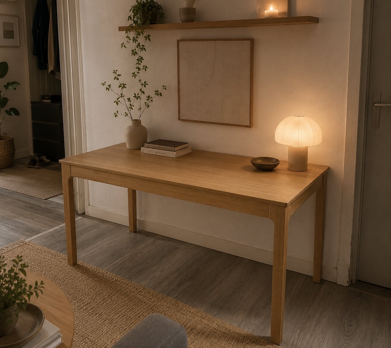 IKEA EKEDALEN uitschuifbare eettafel eiken - 120/180 cm, Ophalen, Zo goed als nieuw, 150 tot 200 cm, 25 tot 50 cm