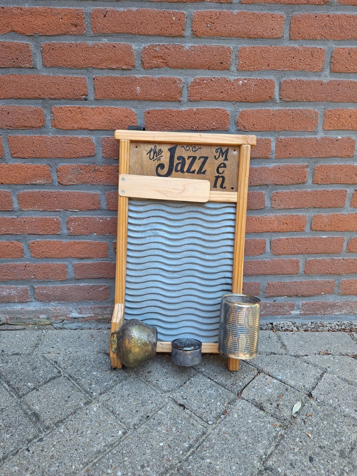 Wasbord voor Jazz Band - Compleet met accessoires, Muziek en Instrumenten, Drumstellen en Slagwerk, Ophalen, Gebruikt, Overige merken