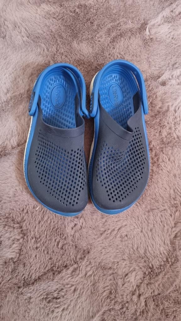 Crocs LiteRide Clogs Blauw - Maat J2 (ca. 33-34), Gebruikt, Crocs, Jongen of Meisje, Schoenen