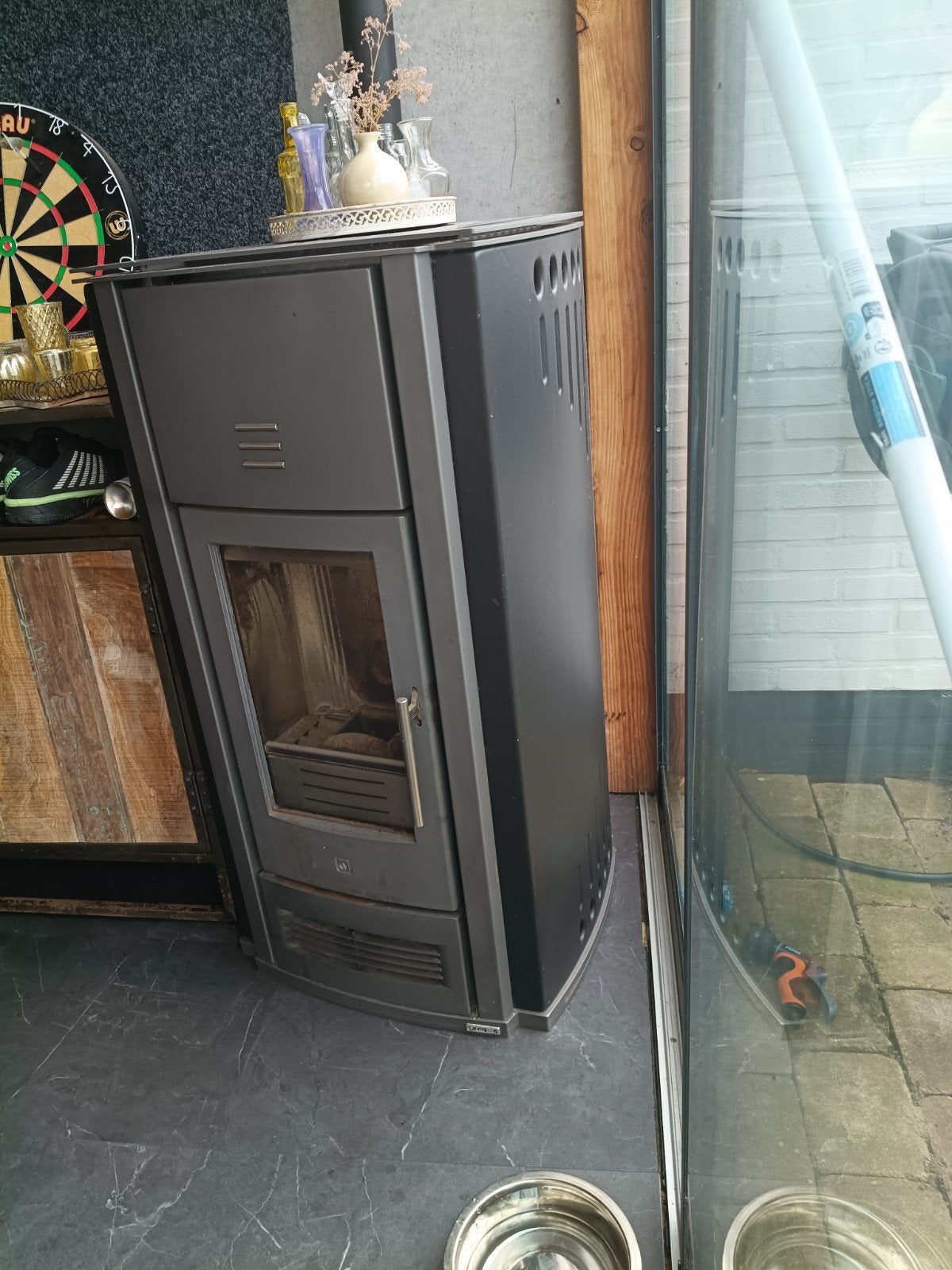 Piazzetta P956 8kw pelletkachel opknapper, Ophalen, Gebruikt, Overige brandstoffen, De groeten 5
