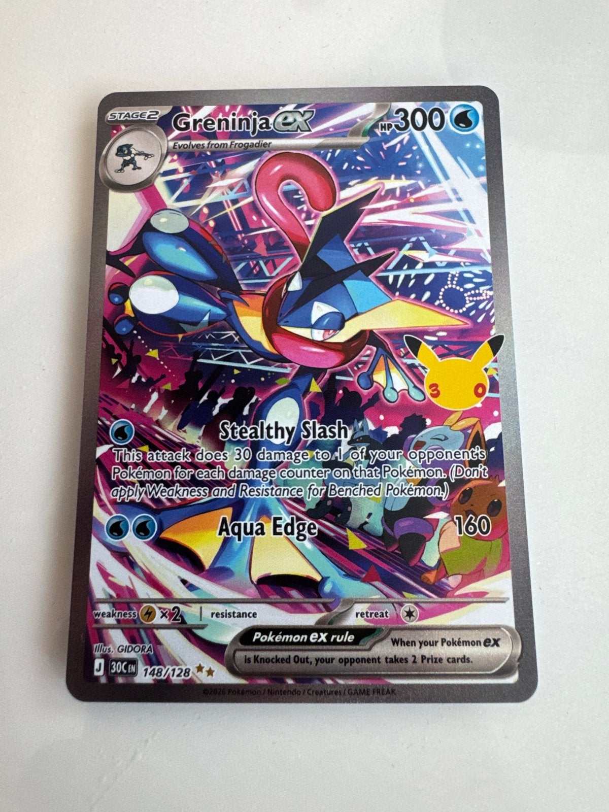 Greninja ex Pokémon kaart - Net geopend!, Ophalen of Verzenden, Nieuw, Losse kaart