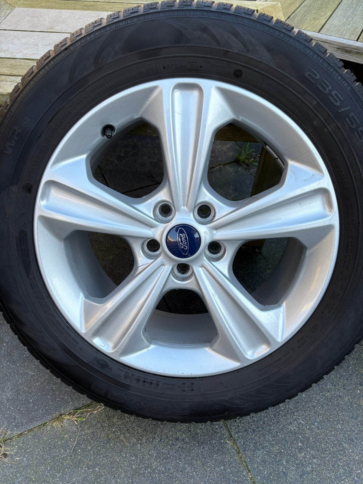 Winterbanden ford kuga 2017, Auto-onderdelen, Ophalen, Gebruikt, Banden en Velgen, 17 inch