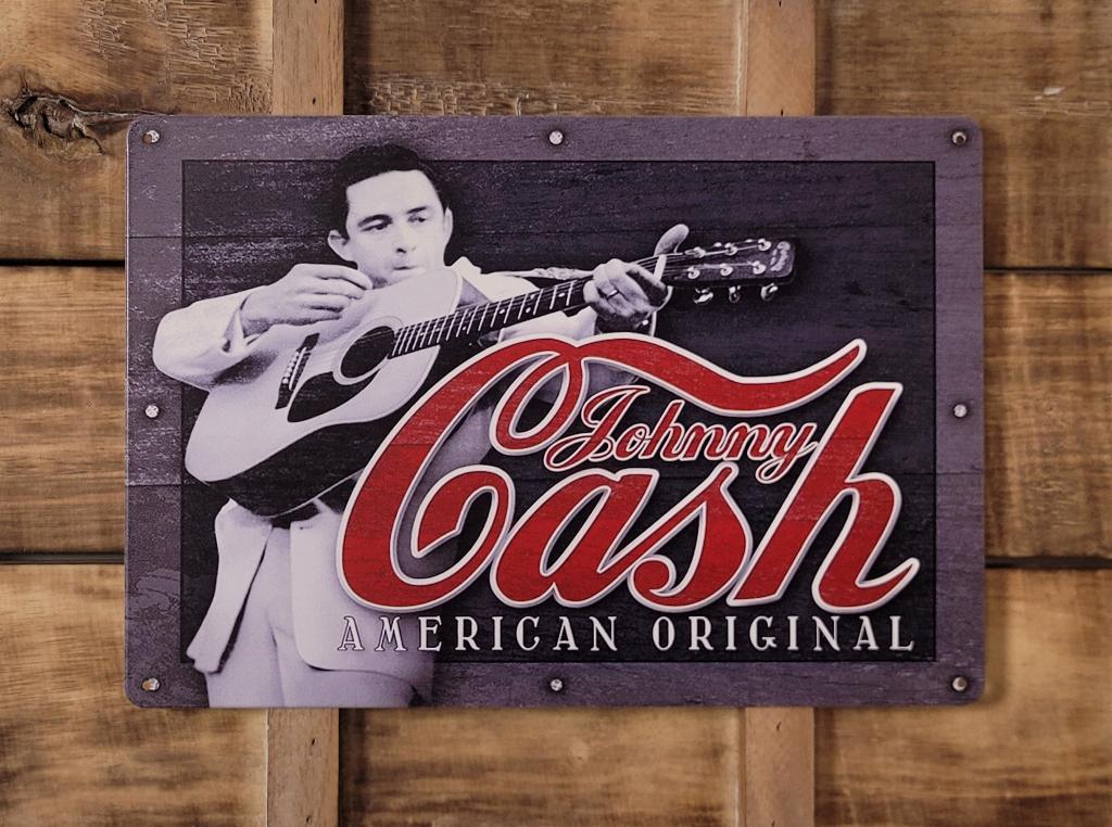Johnny Cash American Original reclamebord van metaal deco, Info@deconoord.nl, Deco Noord, Nieuw, Ophalen of Verzenden