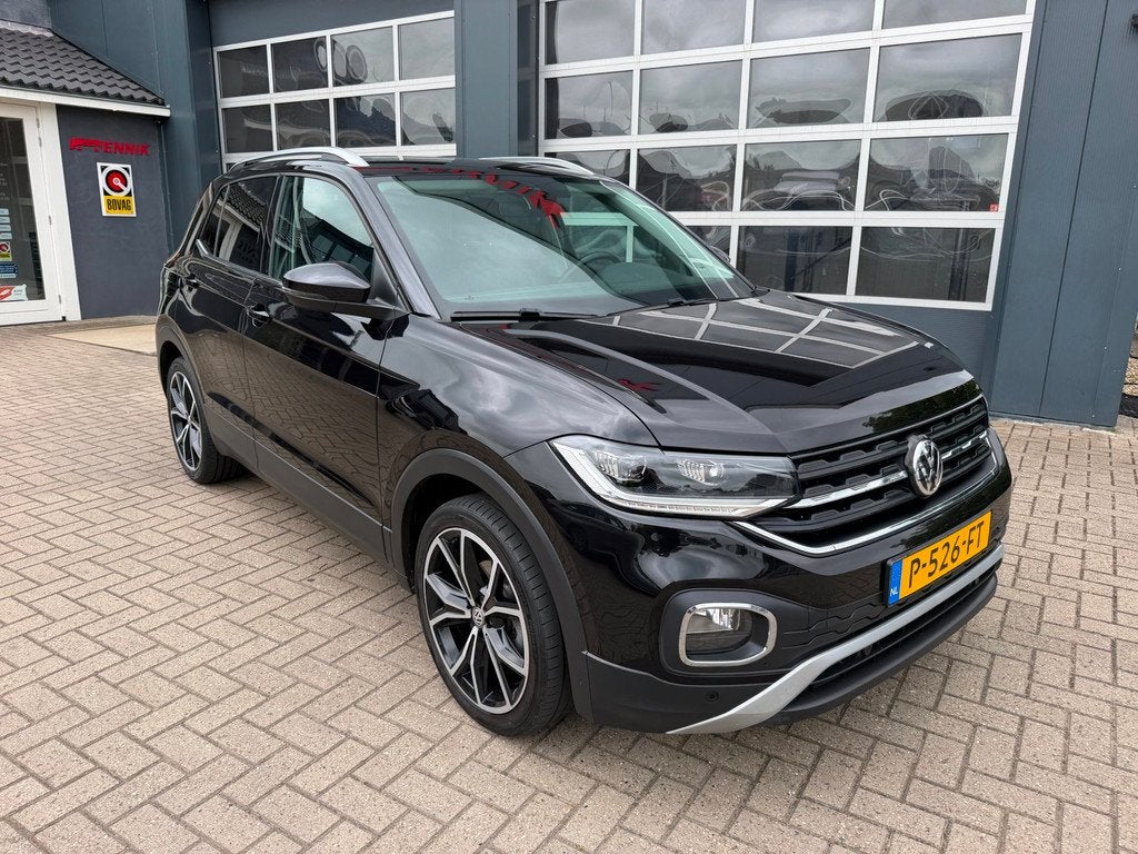 Volkswagen T-Cross 1.0 TSI Style / Beats / ACC / Virtual / K, Auto's, Volkswagen, T-Cross, Gebruikt, Euro 6, Zwart