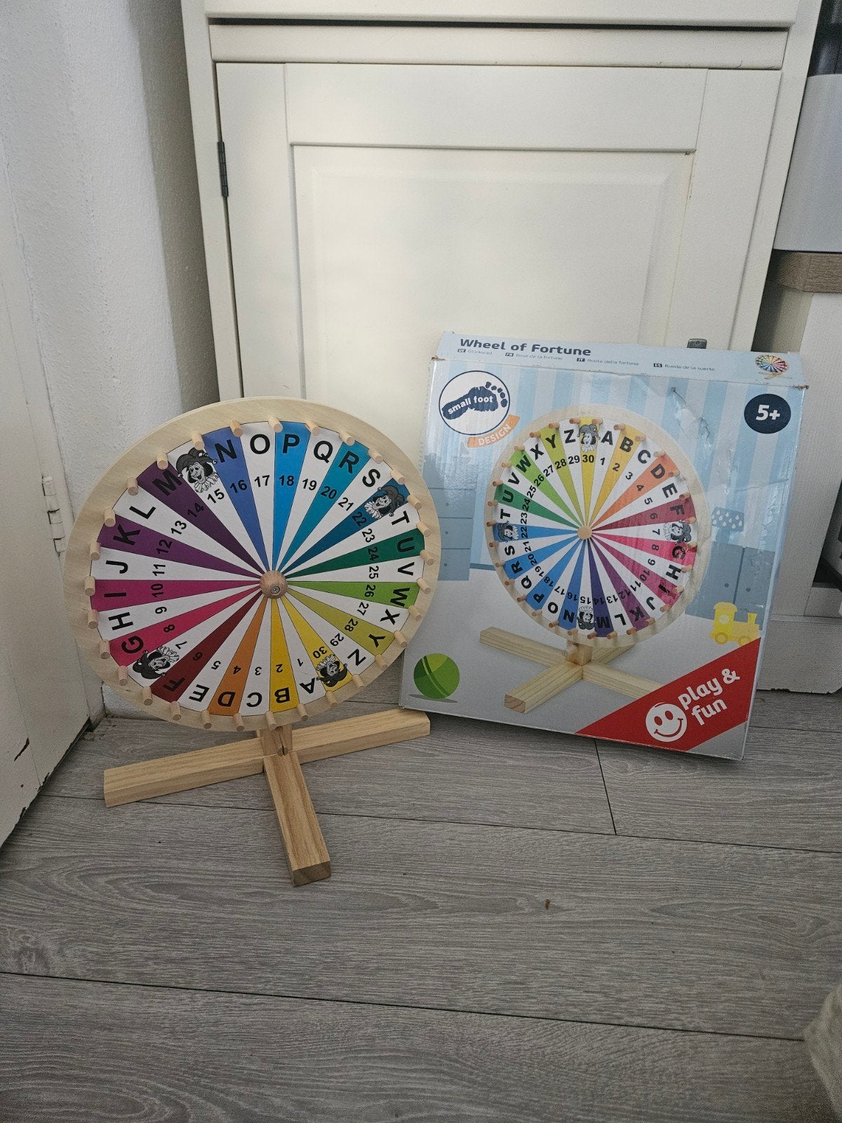 Houten Rad van Fortuin - Educatief Spel voor Kinderen, Ophalen of Verzenden, Zo goed als nieuw, Knutselen