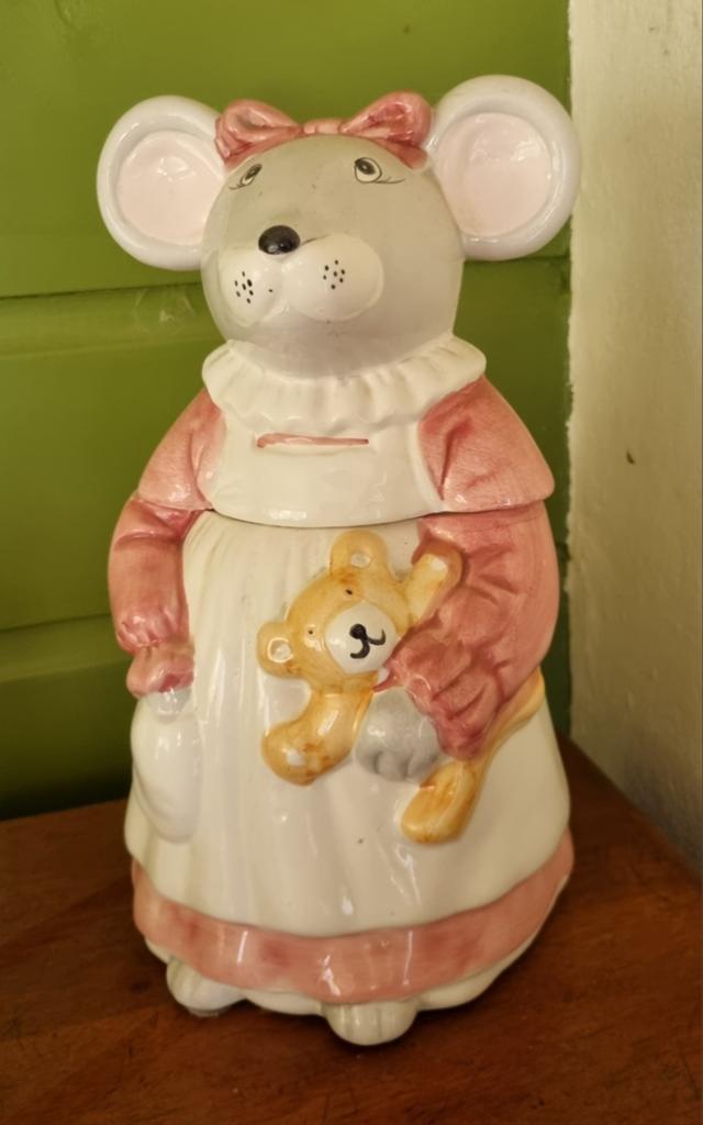 Vintage koekjes trommel 1990 (keramiek), Ophalen of Verzenden