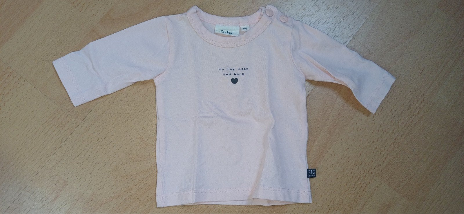 Leuk shirtje maat 44 van Feetje, Kinderen en Baby's, Babykleding | Prematuur, Gebruikt, Meisje, Ophalen of Verzenden, Feetje