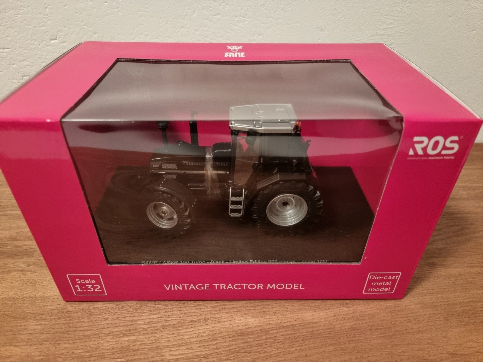 Same Laser 150 Turbo Zwart ROS, Hobby en Vrije tijd, Modelauto's | 1:32, Ophalen of Verzenden, Nieuw, Tractor of Landbouw, Overige merken