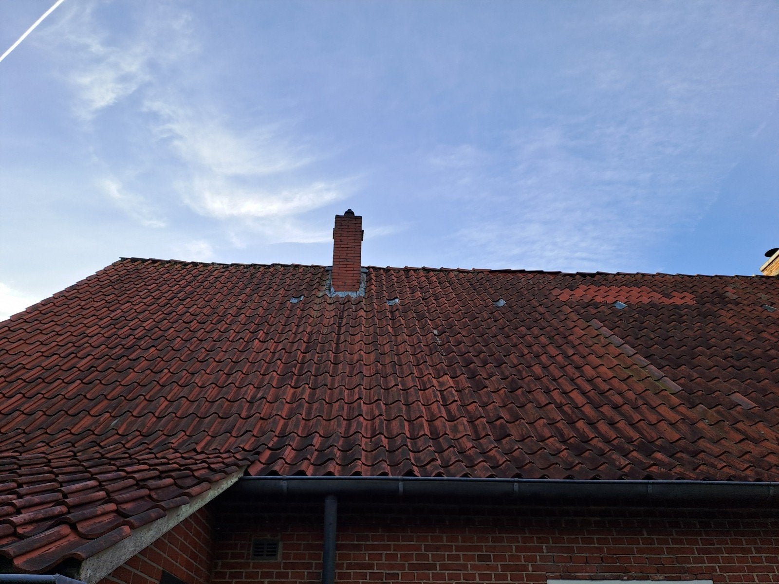 natuursteen rode dakpan golf +- 1700 stuks, Ophalen, Gebruikt, Steen of Klei, 15 m² of meer