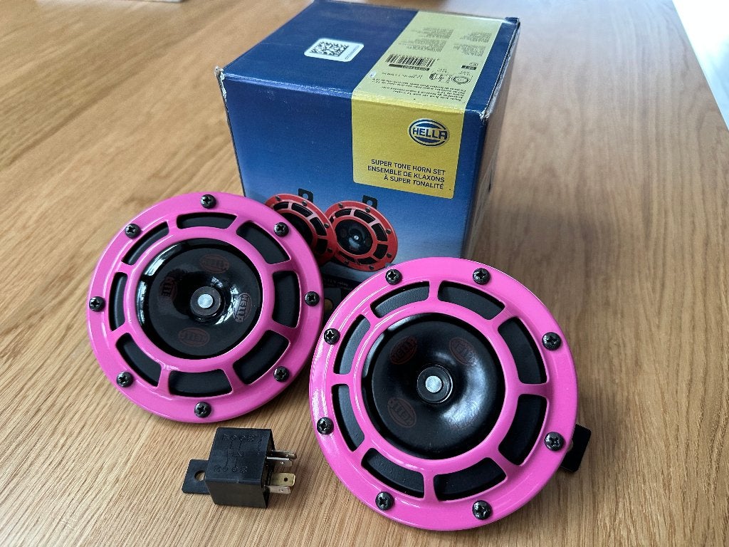 Hella Supertone 118db Claxon set (roze pink), Ophalen of Verzenden