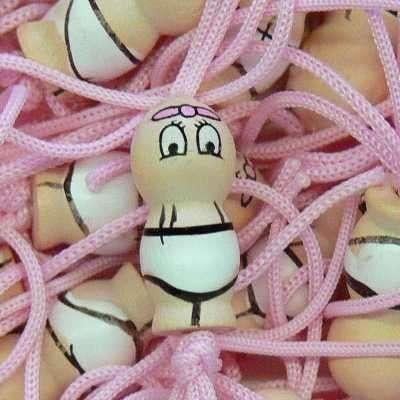 bedankje geluks poppetjes baby meisje doosje 98 stuks, Ophalen of Verzenden, Nieuw