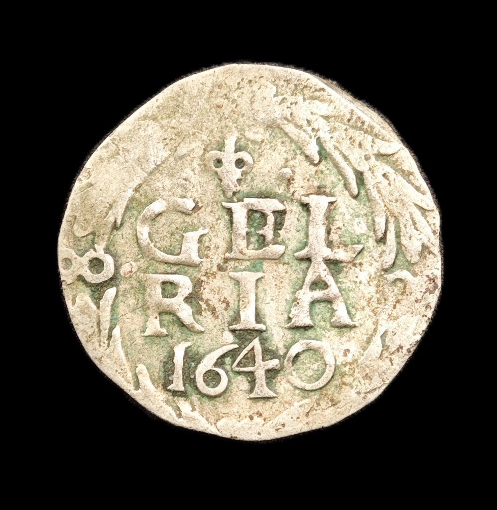 1640 Bezemstuiver Gelria, Vóór koninkrijk, Zilver, Losse munt, Overige waardes