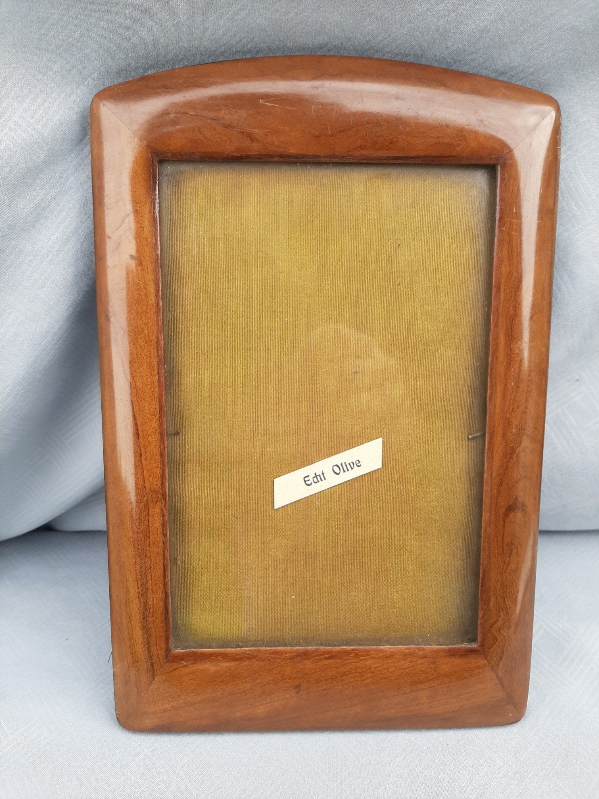 Oud fotolijstje met houten rand, Ophalen of Verzenden, Hout