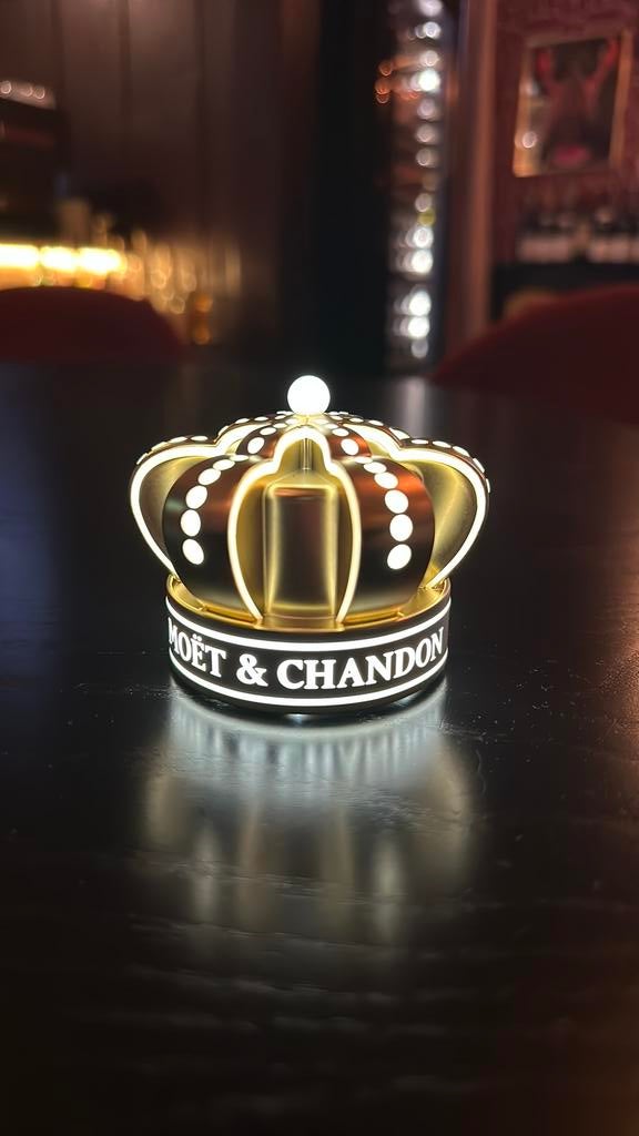 Collectors item moët & chandon crown bottle topper met licht, Ophalen of Verzenden, Nieuw