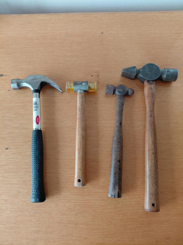 Hamers vintage bankhamer kogelhamer klauwhamer gedore hamer, Ophalen of Verzenden, Gebruikt