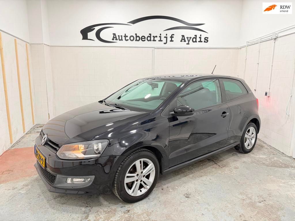 Volkswagen Polo 1.2 Team Airco EL Ramen Cruise Stoelver, Auto's, Voorwielaandrijving, Gebruikt, 1198 cc, Zwart