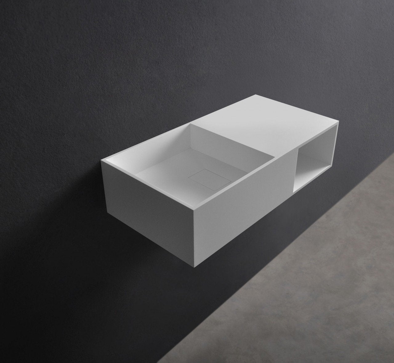 Solid Surface Wastafel San Jordi III, Doe-het-zelf en Verbouw, Sanitair, Ophalen, Nieuw, Wastafel