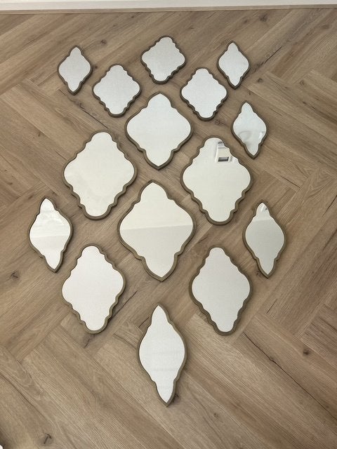 15 Lifestyle spiegels – 4 verschillende maten – als set, Ophalen, Minder dan 50 cm, Zo goed als nieuw, Minder dan 100 cm
