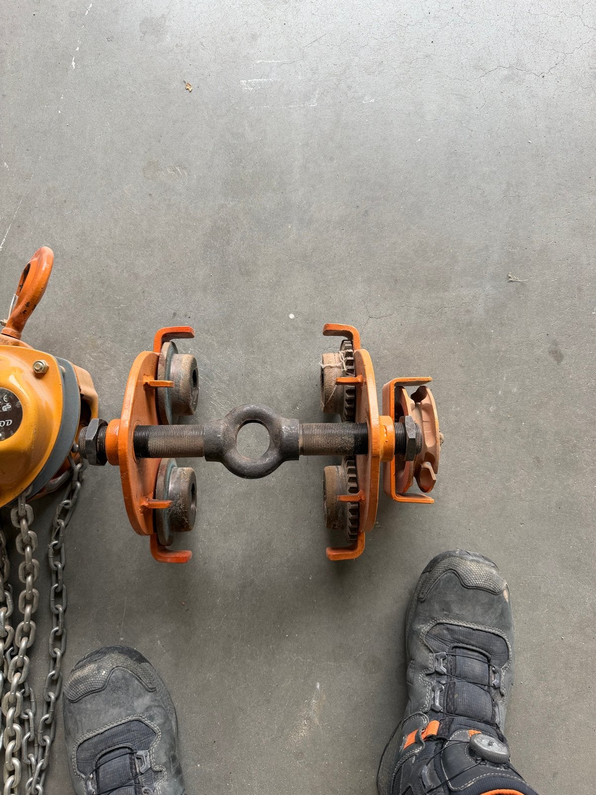 Rema Select 1 Ton Kettingtakel met Loopkat, Ophalen of Verzenden, Gebruikt, Handmatig