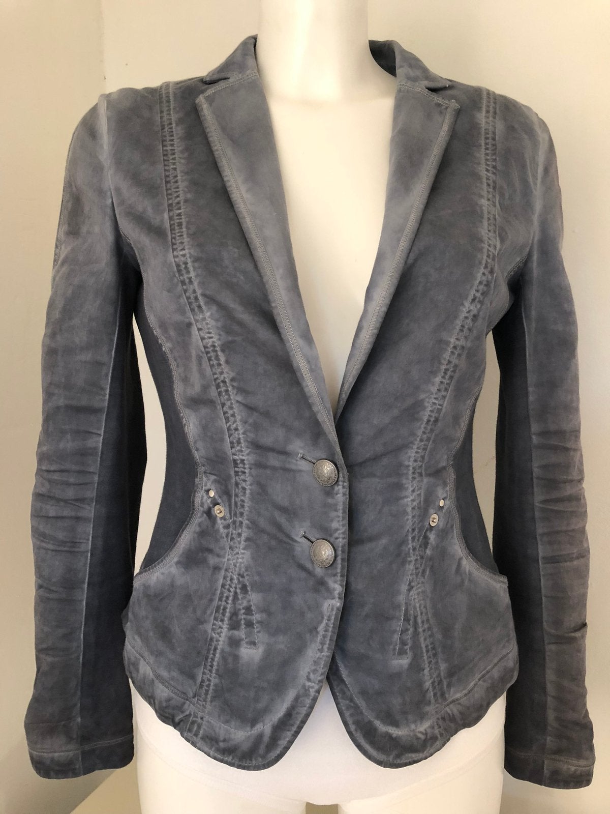 Marccain jasje mt N2 (36), Verzenden, Zo goed als nieuw, Maat 36 (S), Blauw