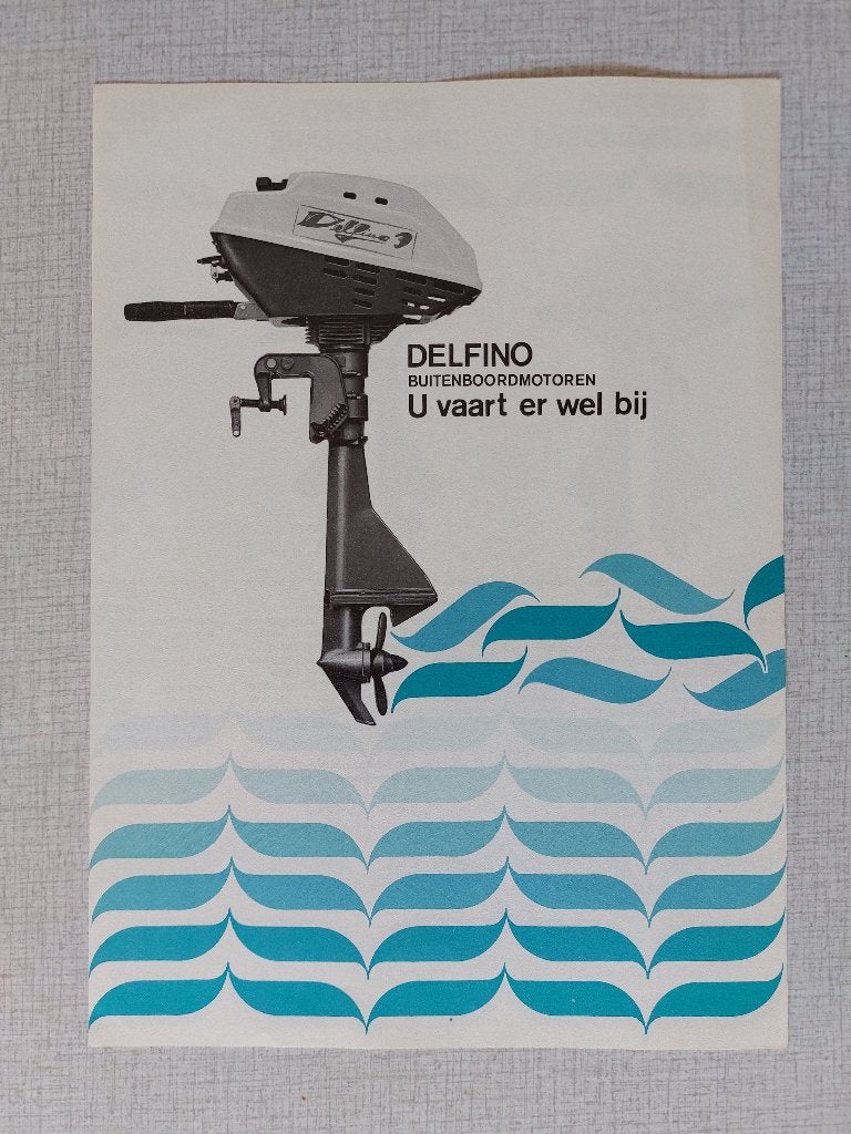 Folder / Brochure DELFINO Buitenboordmotoren, Boeken, Ophalen of Verzenden, Nieuw, Folder