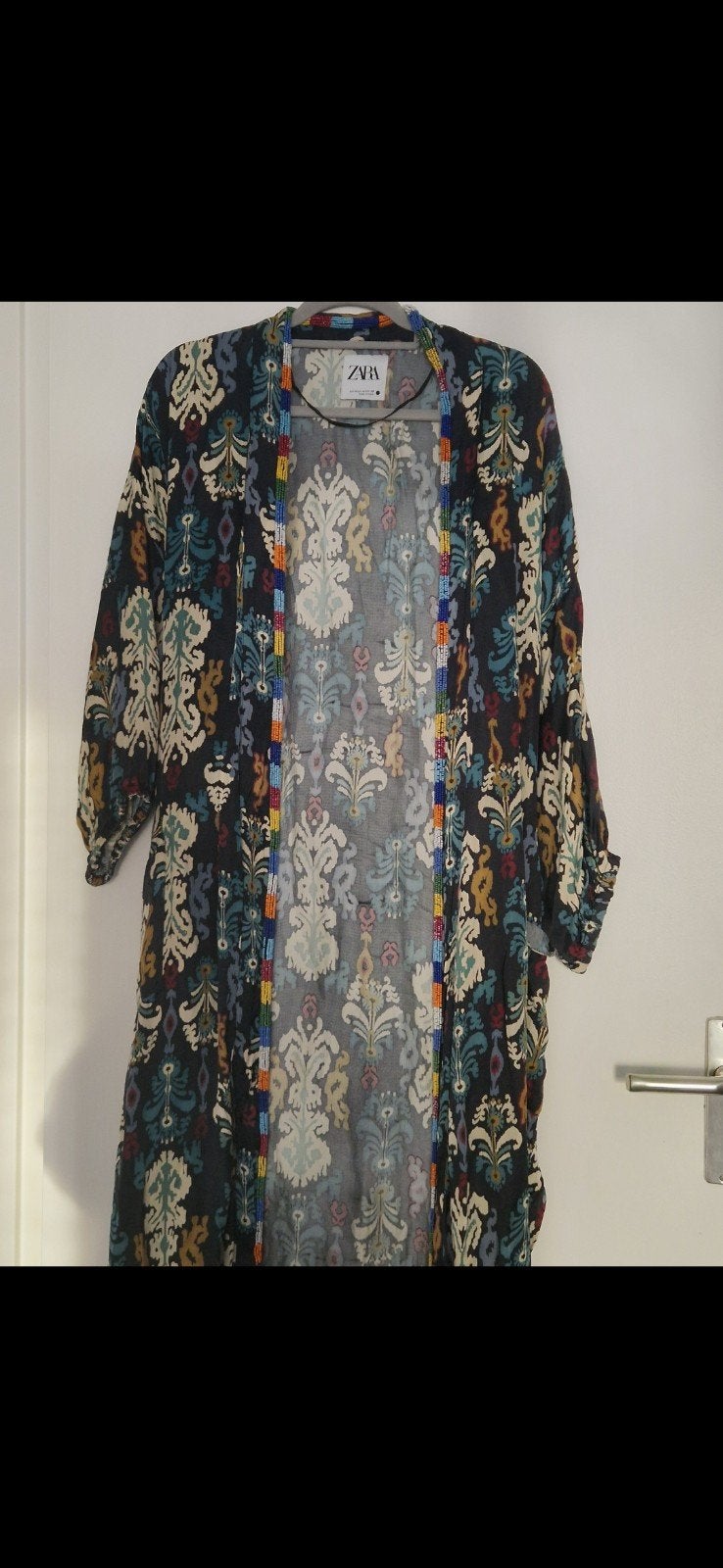 Zara Kimono met bloemenprint en kralen, Ophalen of Verzenden
