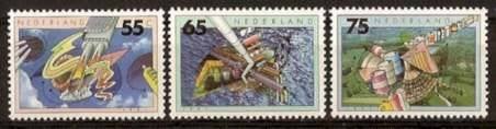 Nederland NVPH nr 1462/4 postfris Milieu 1991, Postzegels en Munten, Postzegels | Nederland, Ophalen of Verzenden, Na 1940, Postfris