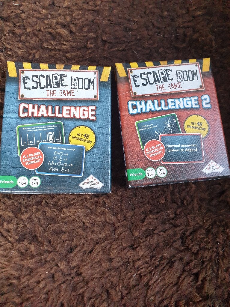 Escape Room The Game Challenge 1 & 2, Hobby en Vrije tijd, Ophalen of Verzenden, Zo goed als nieuw
