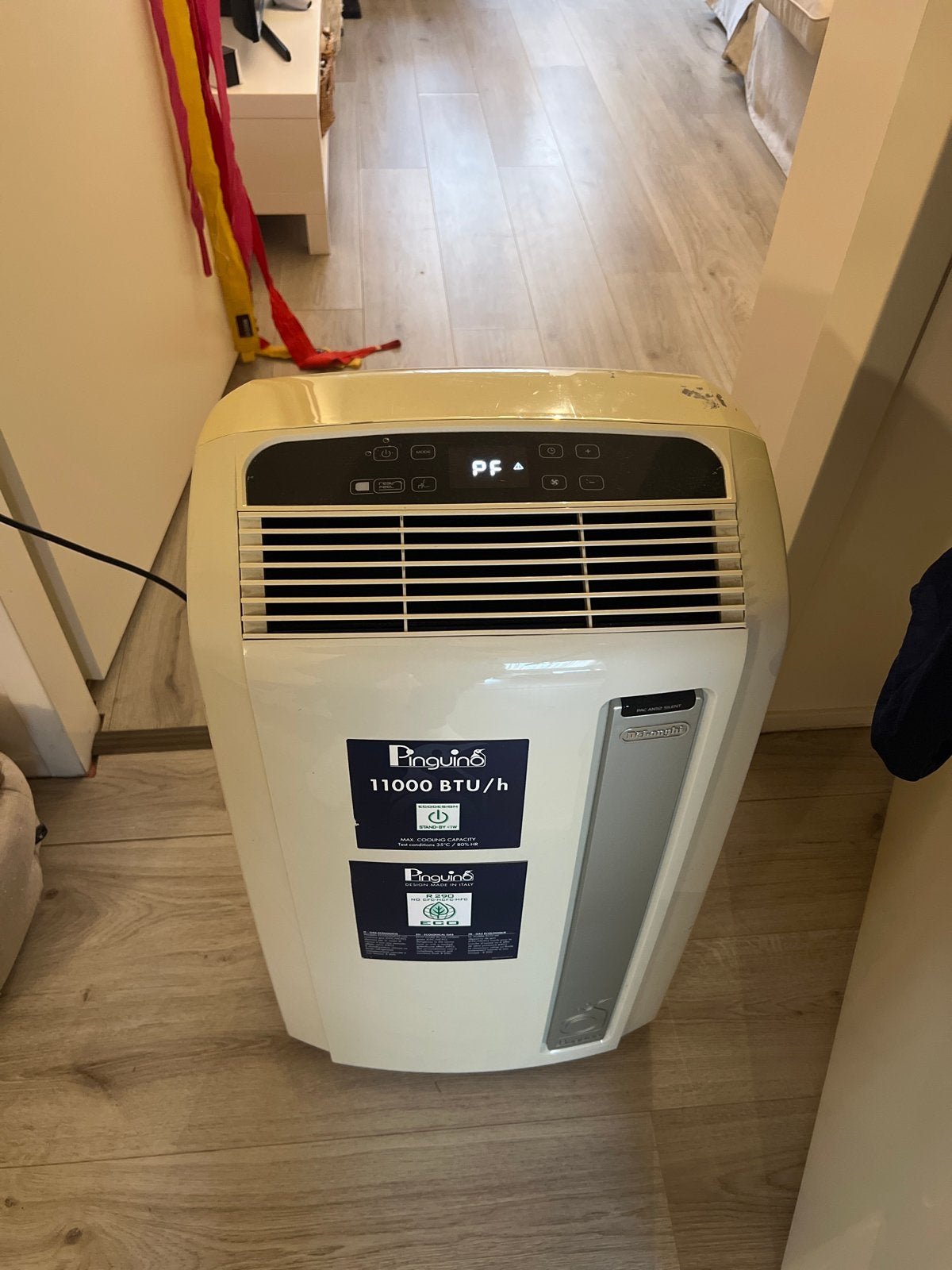 Delonghi Pinguino Mobiele Airco - Defect (PF foutmelding), Witgoed en Apparatuur, Ophalen, Niet werkend, Koelen en Ontvochtigen