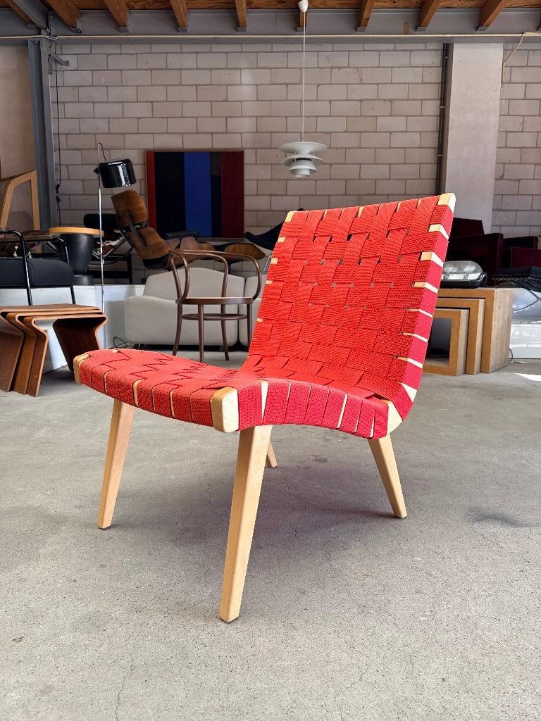 Knoll Risom lounge chair,  Jens Risom, Ophalen, Hout, Gebruikt, Minder dan 75 cm
