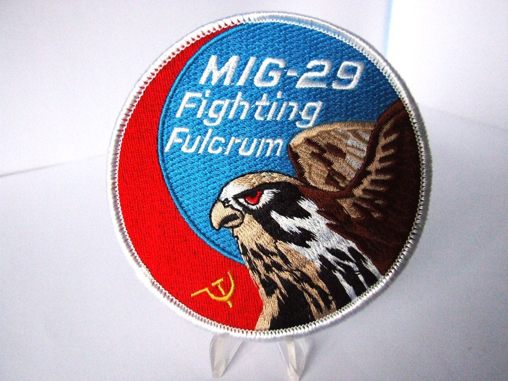 Embleem,Patch,MIG29,Fighting,Falcon,Fulcrum,USSR, Verzenden, Luchtmacht, Overige gebieden, Embleem of Badge