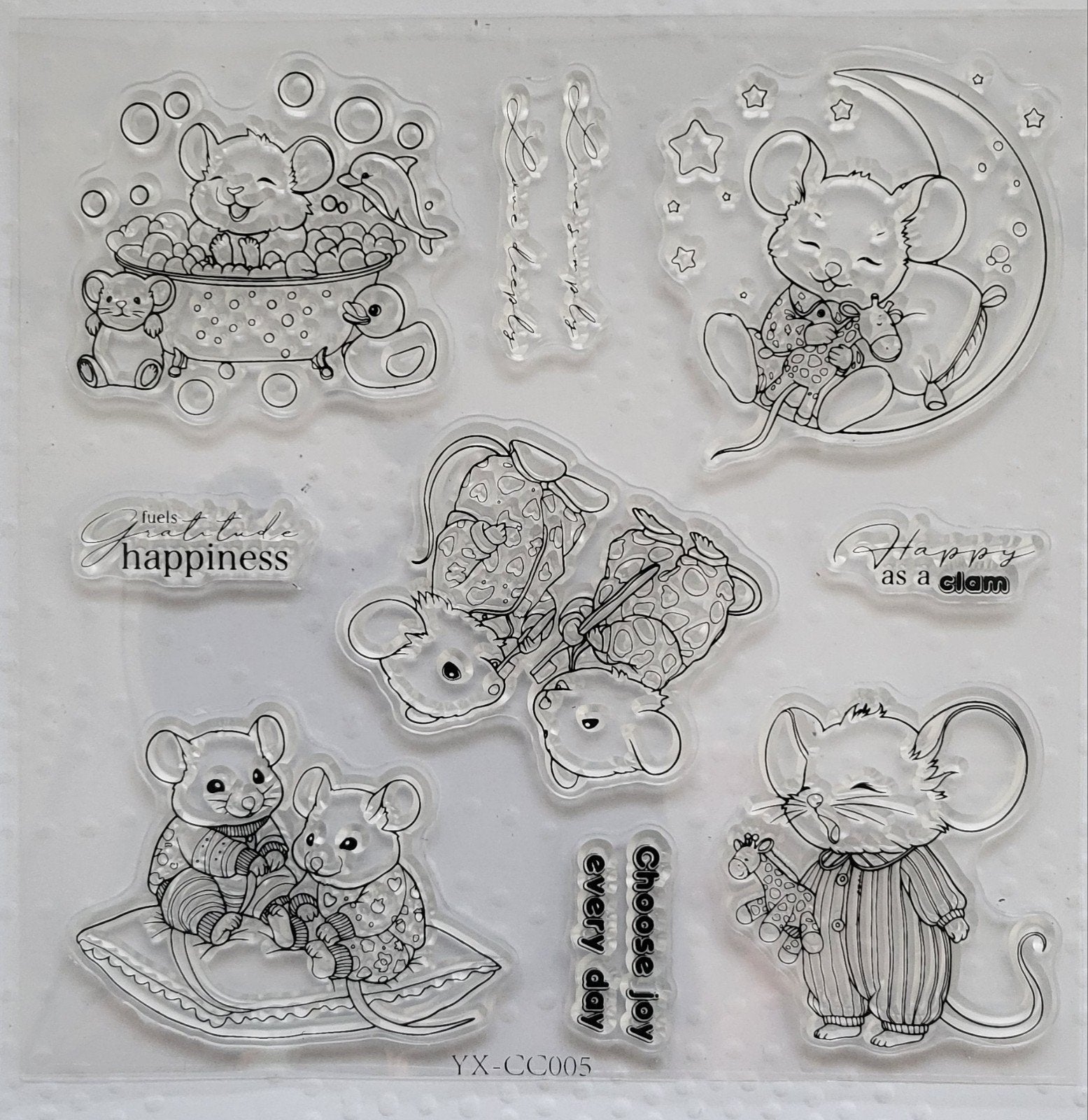 Nieuw  Stempels muisjes Sweet Dreams, Ophalen of Verzenden, Nieuw, Clearstamp