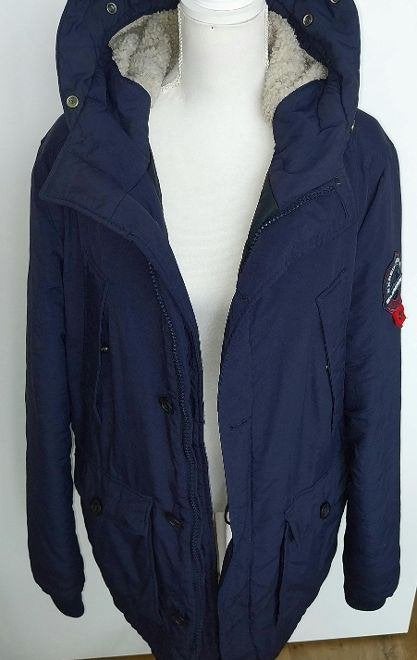 Superdry Everest Expedition Parka Winterjas -Maat XL - ZGAN!, Maat 52/54 (L), Blauw, Ophalen of Verzenden, Zo goed als nieuw