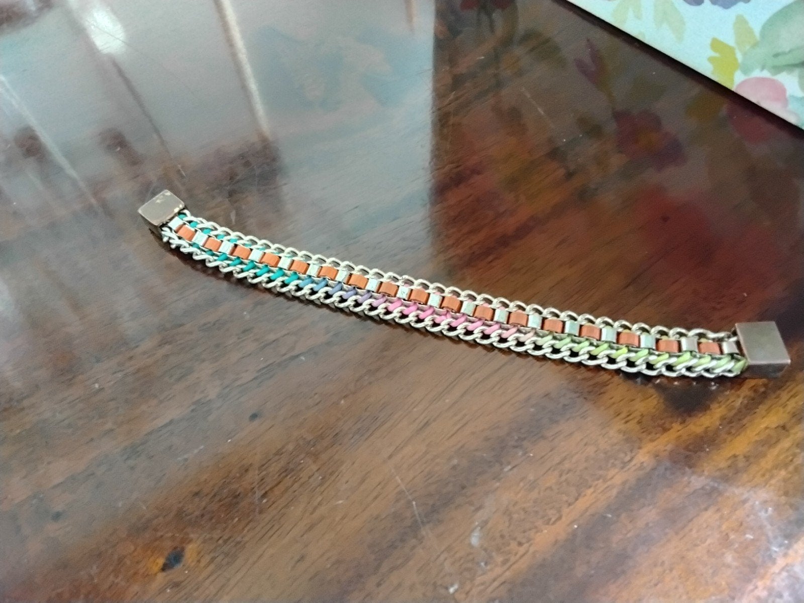 Mooie vintage armband, Sieraden, Tassen en Uiterlijk, Armbanden, Ophalen of Verzenden, Zo goed als nieuw, Zilver, Overige materialen