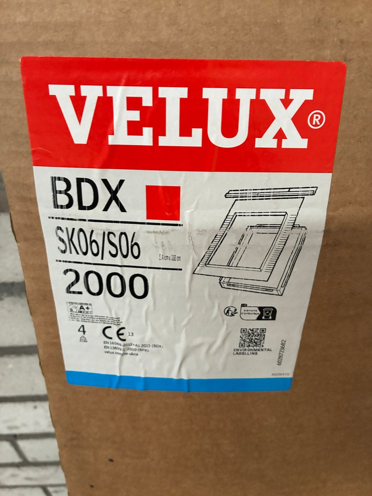 Velux BDX SK06/S06 2000 Isolatieframe + waterkerend manchet, Overige materialen, Nieuw, Ophalen of Verzenden, Minder dan 5 m²