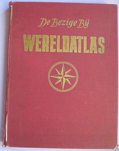 Wereldatlas (met losse index) van De Bezige Bij 1951, Gelezen, Overige atlassen, De Bezige Bij, Ophalen of Verzenden