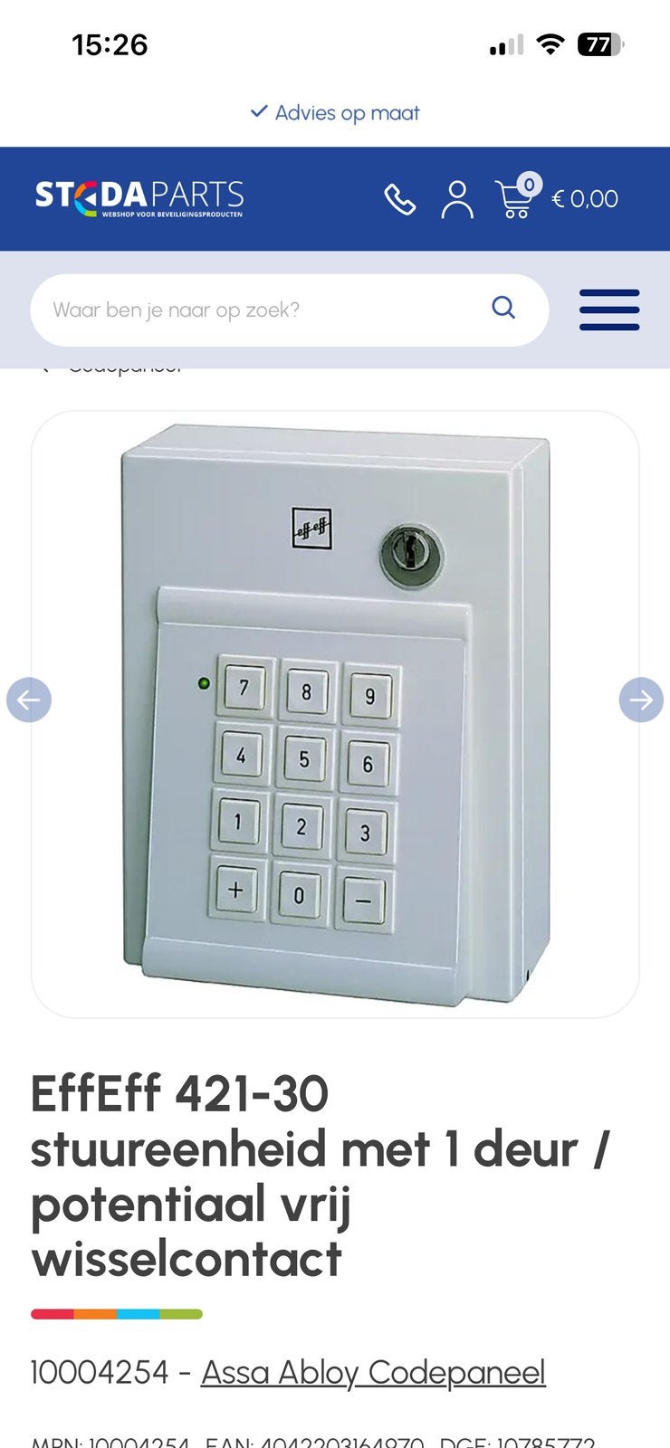 Eff eff Compact Deurcodesysteem, Detector, Sensor of Melder, Ariepartijhandel@hotmail.com, Raam of Deur, Ariepartijhandel