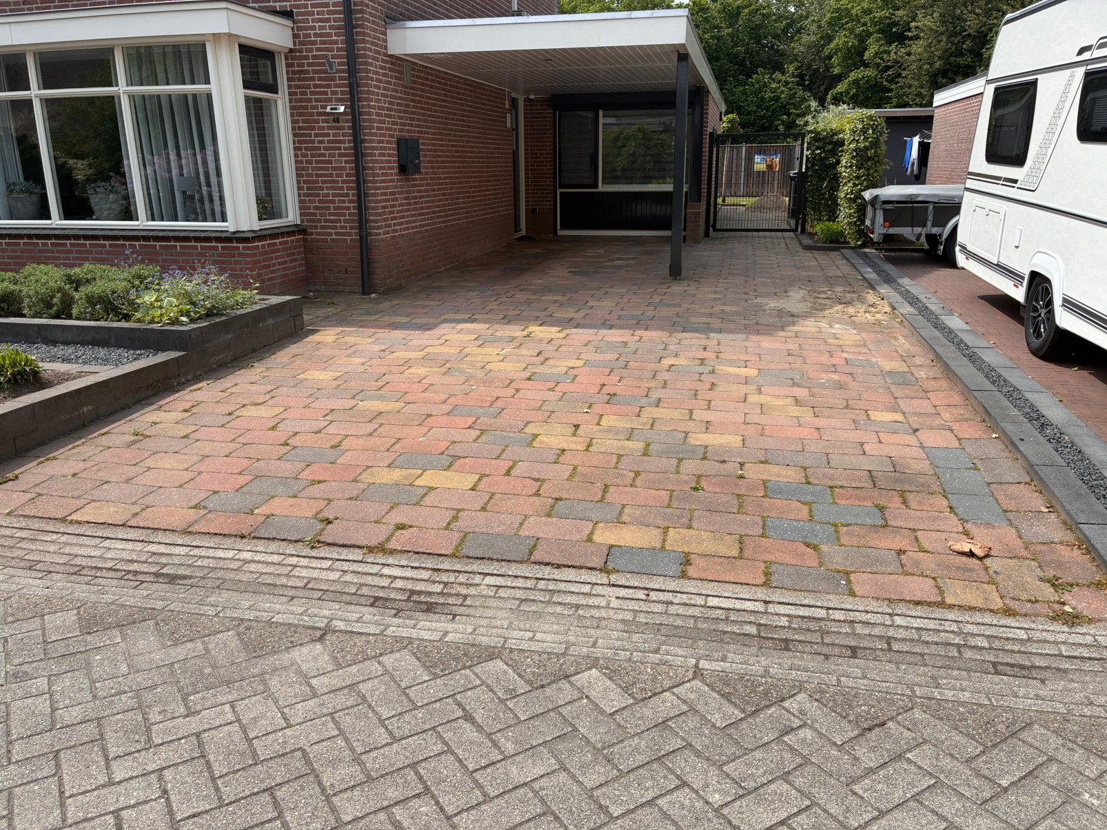Cobblestone bestrating 46m2, Tuin en Terras, Tegels en Klinkers, Ophalen, Beton, Terrastegels