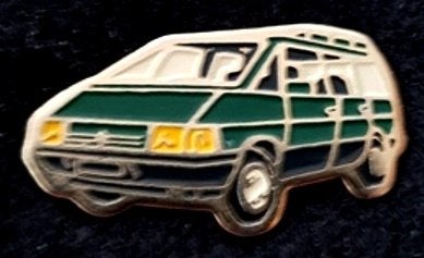 Renault Espace pin- groen gelakt, Verzenden, Nieuw, Transport, Speldje of Pin