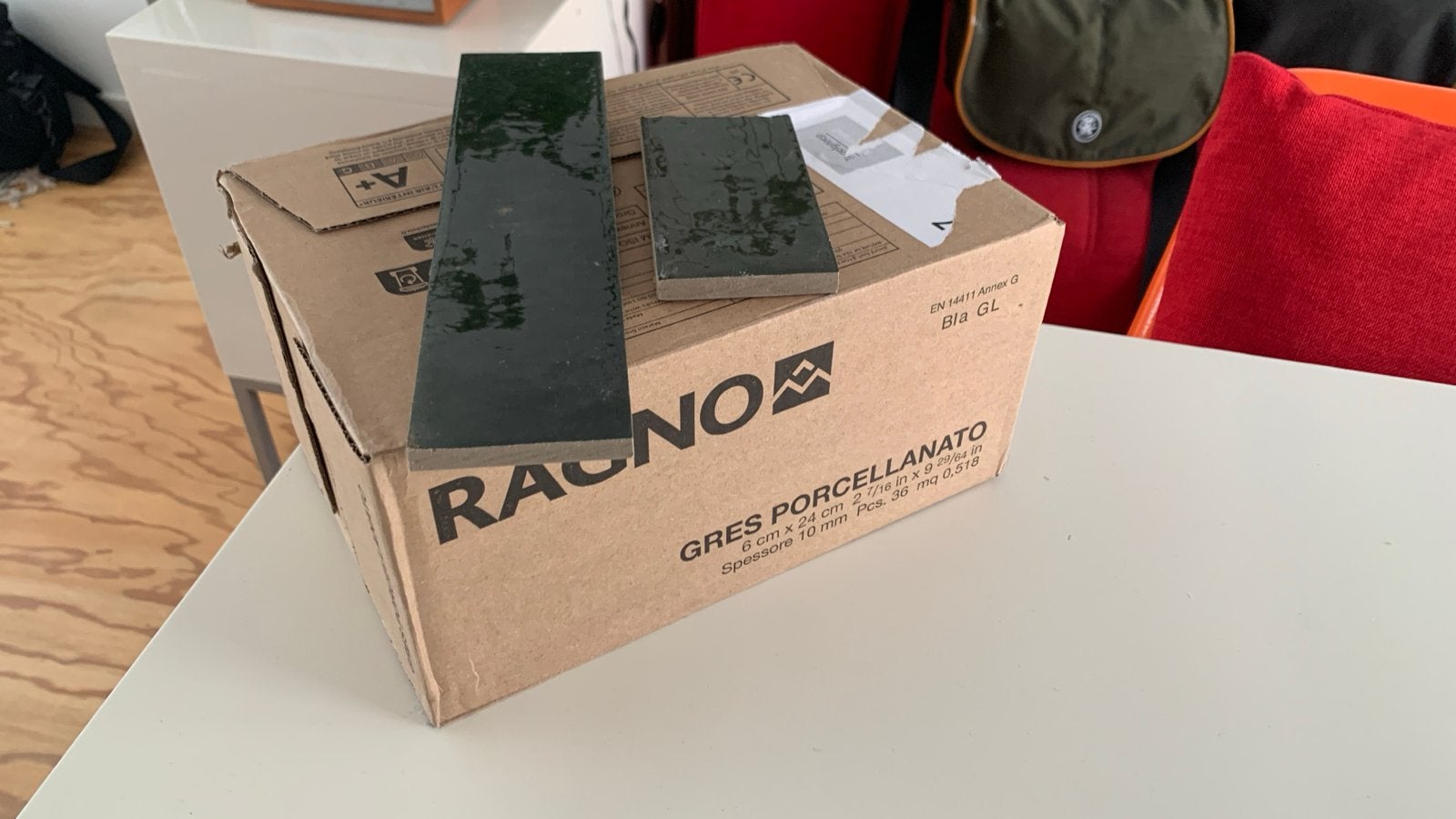 Ragno Look Oliva GL Keramische Tegels Nieuw 36 stuks, Ophalen, Nieuw, Minder dan 20 cm, 20 tot 40 cm