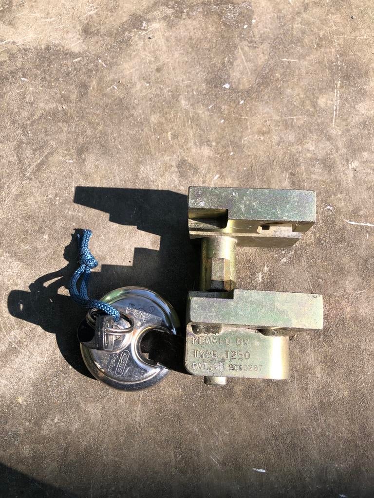 Mewaho T250 disselslot voor caravan met ABUS slot, Caravans en Kamperen, Caravan accessoires, Ophalen, Gebruikt