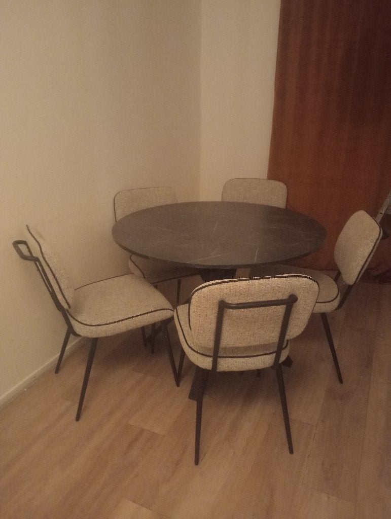 Eethoek compleet, Ophalen, Gebruikt, 100 tot 150 cm, Overige materialen