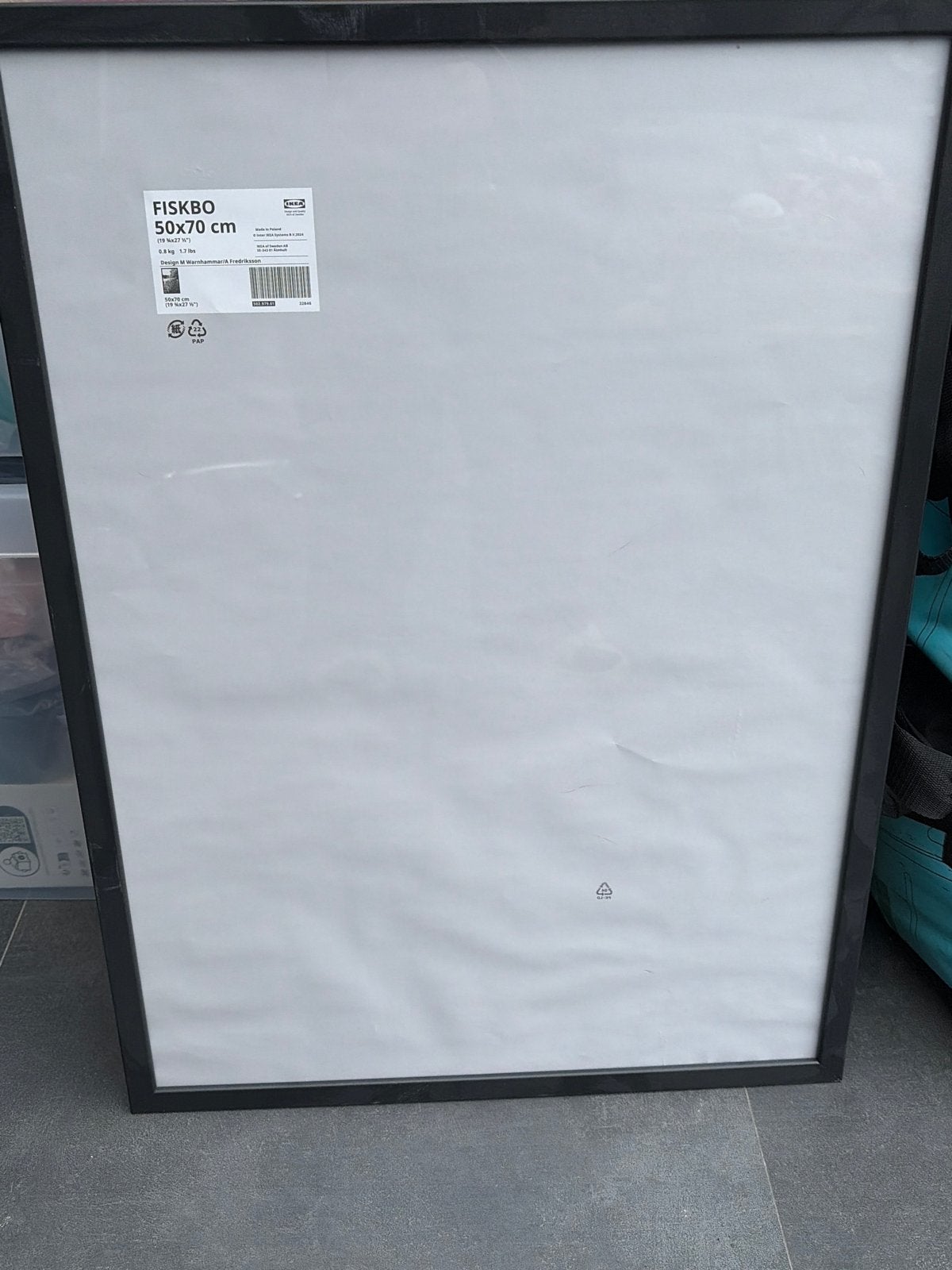 Zo goed als nieuwe  IKEA FISKBO fotolijst 50x70 cm, Huis en Inrichting, Woonaccessoires | Lijsten, 50 tot 75 cm, Ophalen of Verzenden