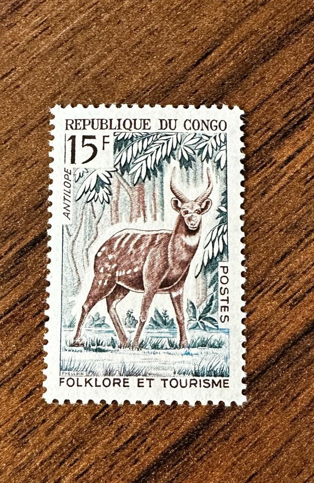 Congo Brazzaville 1965 Hert dieren postfris, Ophalen of Verzenden, Overige landen, Postfris
