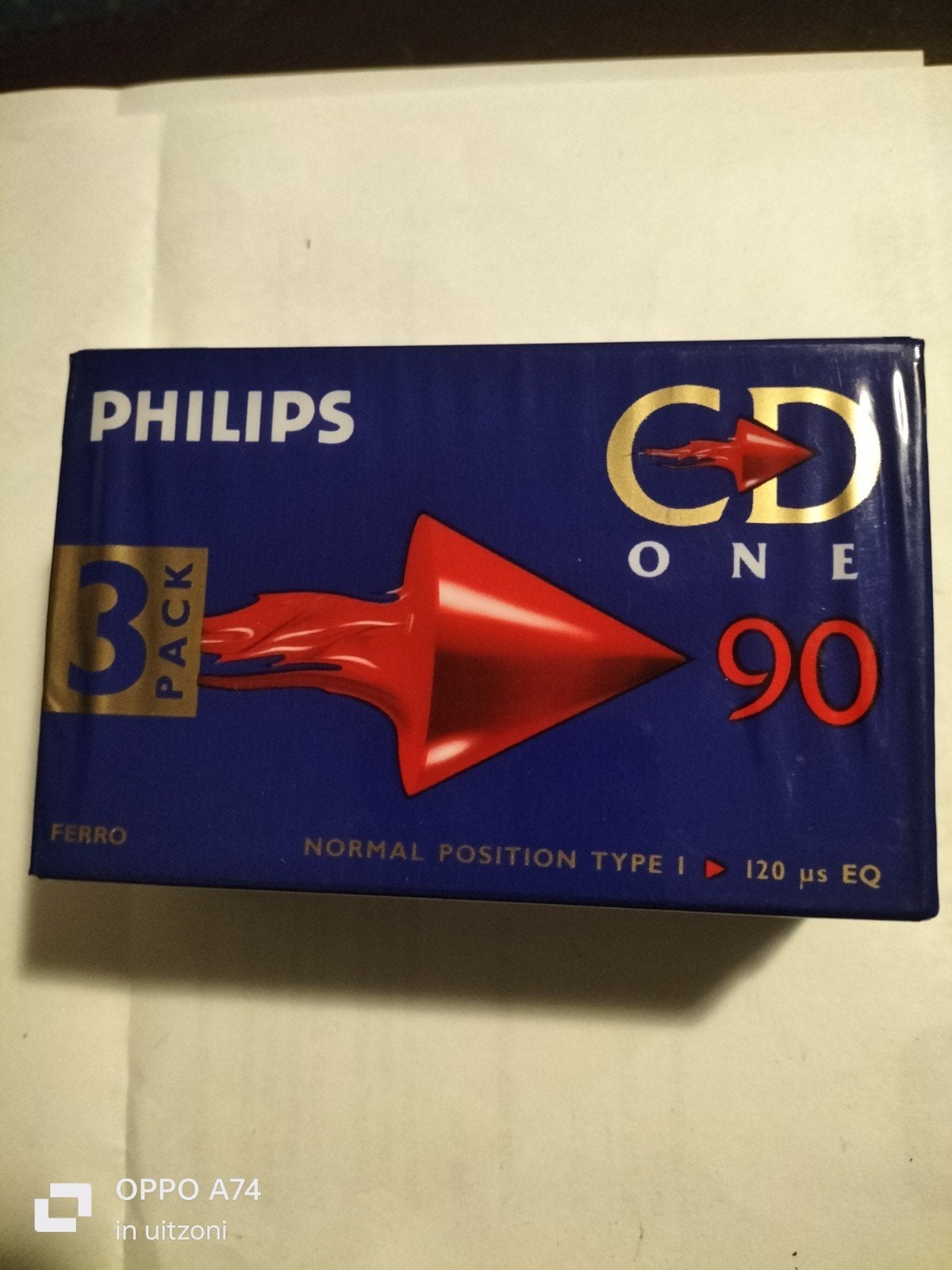 Philips CD One 90 - 3-pack Ferro Normal Position Type I, Cd's en Dvd's, Cassettebandjes, 2 t/m 25 bandjes, Overige genres, Ophalen of Verzenden